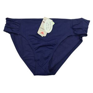 Tommy Bahama Plus Size 1X Pearl Side Shirred Hipster Bikini Bottom Swimwear NWT